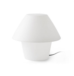 FARO - Luminaria sobremesa exterior VERSUS-E E27 15W blanco