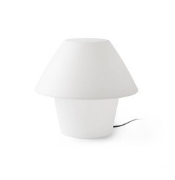 FARO - Luminaria sobremesa exterior VERSUS-E E27 15W blanco