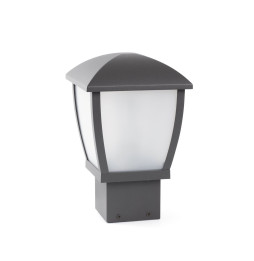 FARO - Luminaria sobremuro MINI WILMA E27 11W gris oscuro