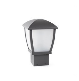 FARO - Luminaria sobremuro MINI WILMA E27 11W gris oscuro