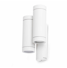 FARO - Aplique exterior STEPS DOBLE GU10 35W blanco