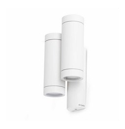 FARO - Aplique exterior STEPS DOBLE GU10 35W blanco