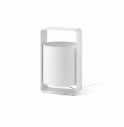 FARO - Luminaria sobremesa LULA 270mm pantalla beige E27 20W blanco