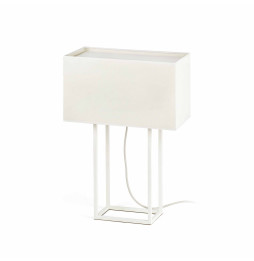 FARO - Luminaria sobremesa VESPER E27 20W blanco