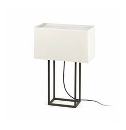 FARO - Luminaria sobremesa VESPER E27 20W marrón