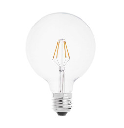 FARO - Lámpara globo filamento LED E27 4W 2700K
