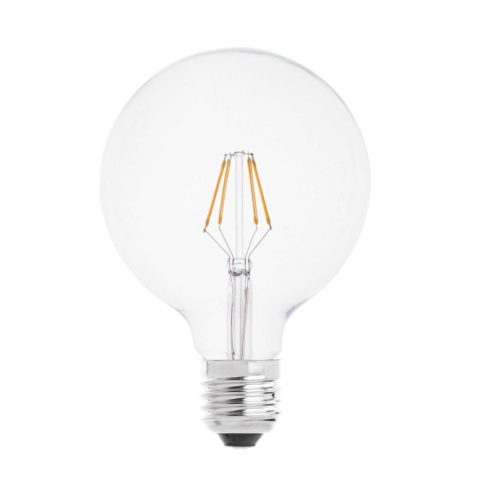 FARO - Lámpara globo filamento LED E27 4W 2700K