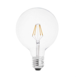 FARO - Lámpara globo filamento LED E27 4W 2700K