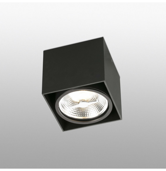 FARO - Plafón TECTO AR111 100W negro
