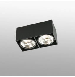 FARO - Plafón TECTO AR111 100W negro