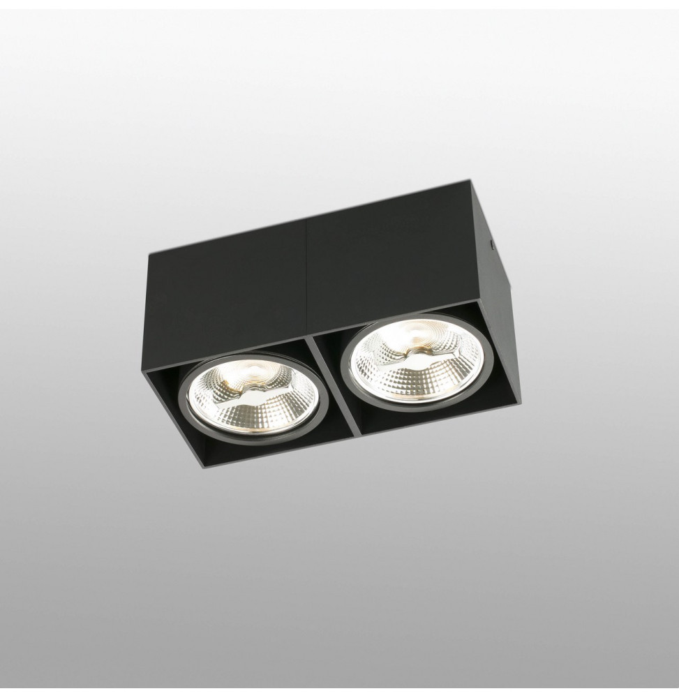 FARO - Plafón TECTO AR111 100W negro