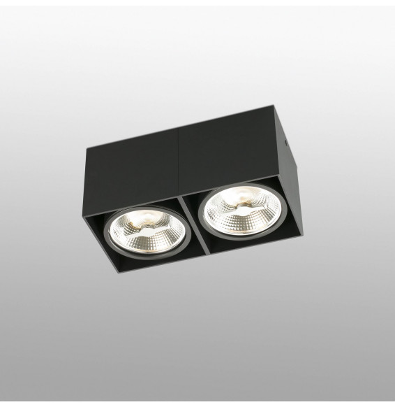 FARO - Plafón TECTO AR111 100W negro