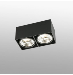 FARO - Plafón TECTO AR111 100W negro
