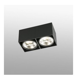 FARO - Plafón TECTO AR111 100W negro