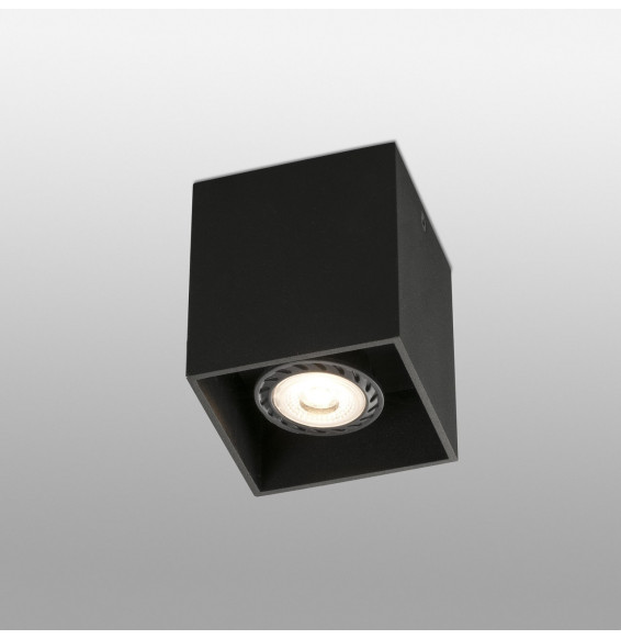 FARO - Plafón TECTO GU10 50W negro