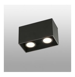FARO - Plafón TECTO GU10 50W negro