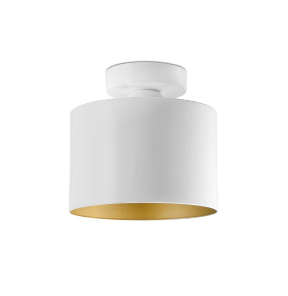 FARO - Plafón JANET E27 20W blanco/oro