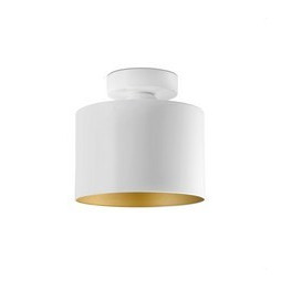 FARO - Plafón JANET E27 20W blanco/oro