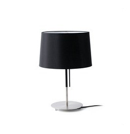 FARO - Luminaria sobremesa VOLTA E27 20W 2700K negro