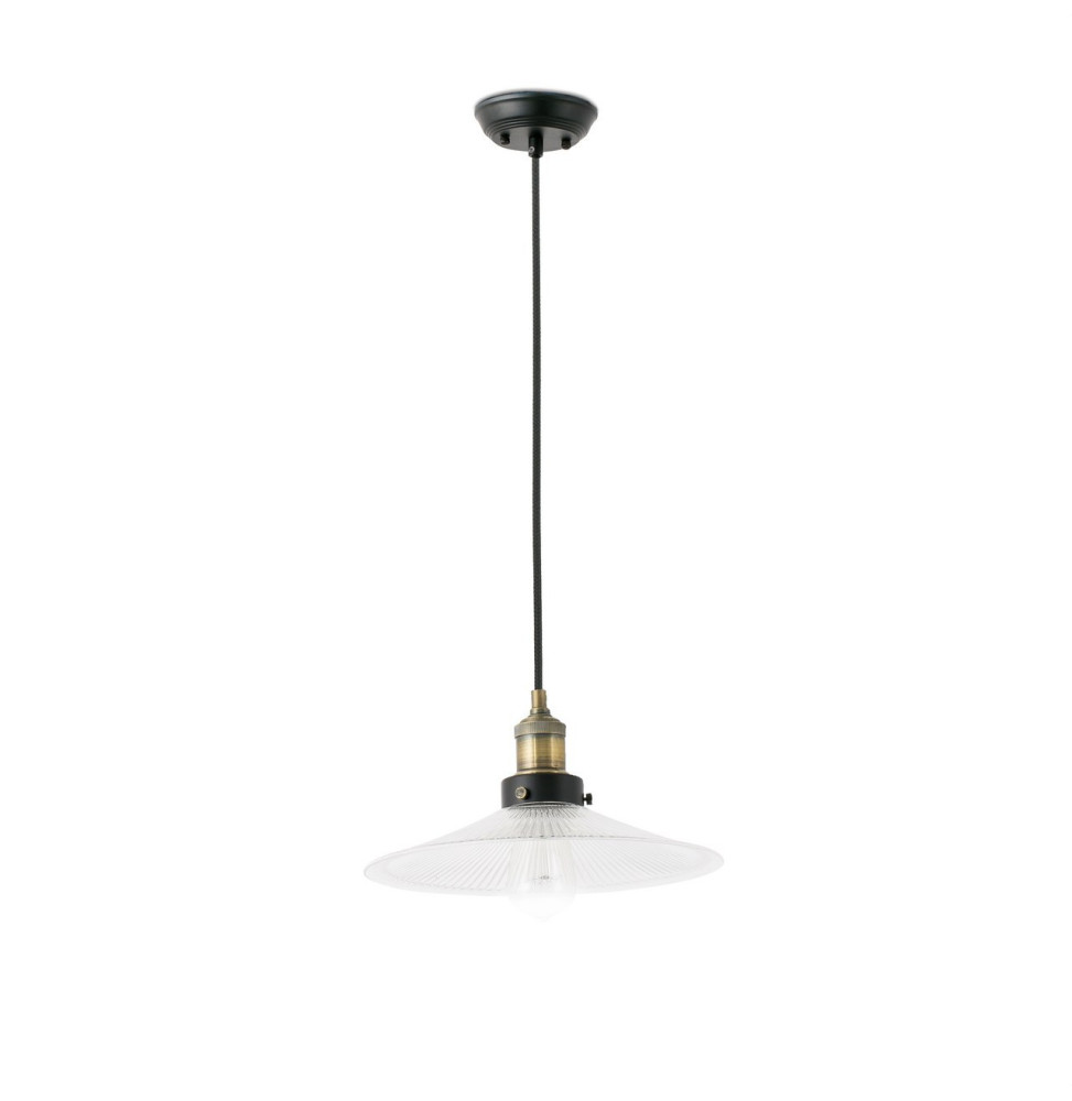 FARO - Luminaria suspendida HALITA E27 60W transparente
