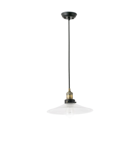 FARO - Luminaria suspendida HALITA E27 60W transparente
