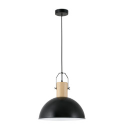 FARO - Luminaria colgante MARGOT E27 40W negro