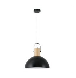 FARO - Luminaria colgante MARGOT E27 40W negro