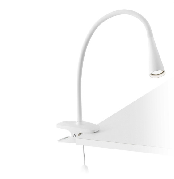 FARO - Lámpara flexo con pinza LENA LED 5W 4000K blanco