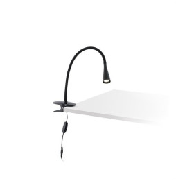 FARO - Lámpara flexo con pinza LENALED 5W 4000K negro
