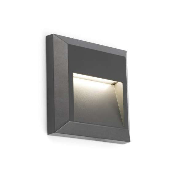 FARO - Aplique GRANT-C LED 3000K gris oscuro