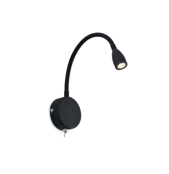 FARO - Aplique lector LOKE 3W 3000K negro