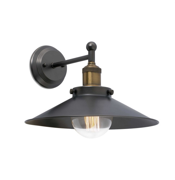 FARO - Aplique MARLIN E27 25W negro oro viejo