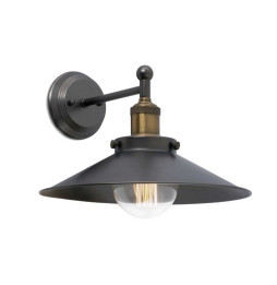 FARO - Aplique MARLIN E27 25W negro oro viejo