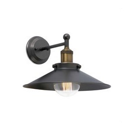 FARO - Aplique MARLIN E27 25W negro oro viejo