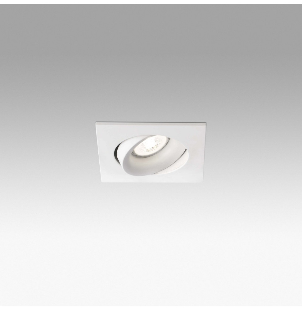 FARO - Empotrable orientable cuadrado ARGON GU10 blanco