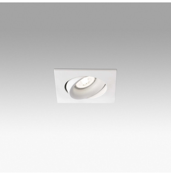 FARO - Empotrable orientable cuadrado ARGON GU10 blanco