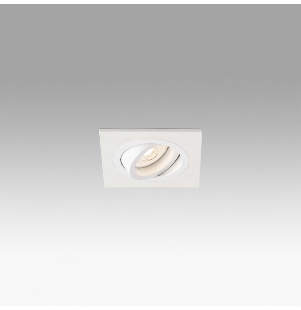FARO - Empotrable orientable cuadrado RADON GU10 blanco