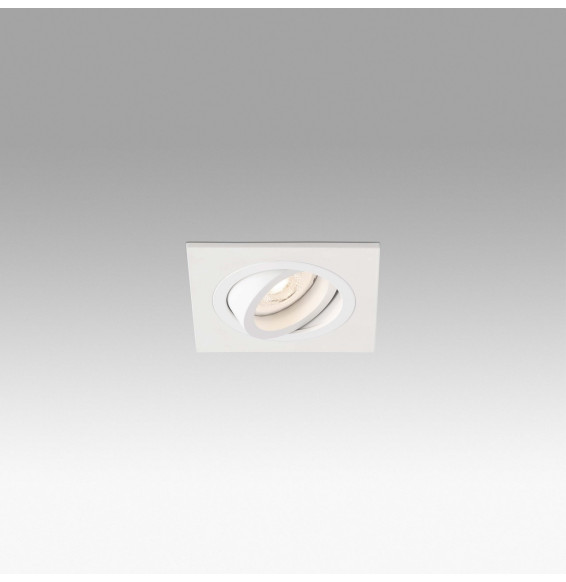 FARO - Empotrable orientable cuadrado RADON GU10 blanco