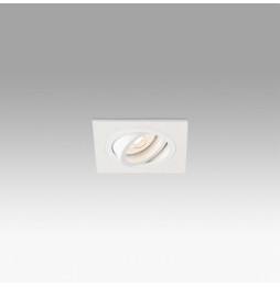 FARO - Empotrable orientable cuadrado RADON GU10 blanco