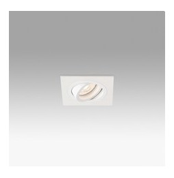 FARO - Empotrable orientable cuadrado RADON GU10 blanco