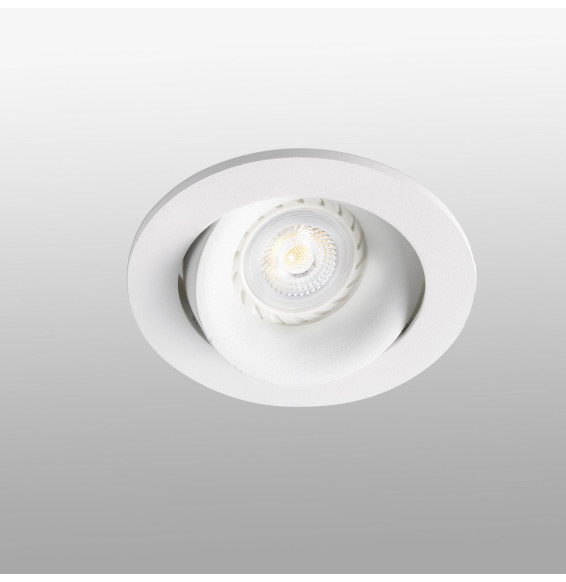 FARO - Empotrable orientable redondo ARGON GU10 blanco