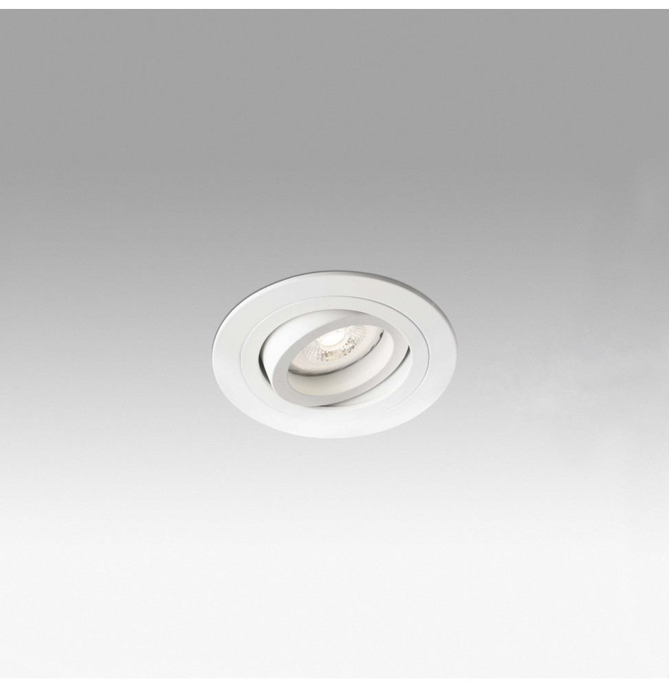 FARO - Empotrable orientable redondo RADON GU10 blanco