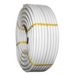 TUPERSA - Tubo flexible de PVC corrugado forrado diámetro 32 gris claro