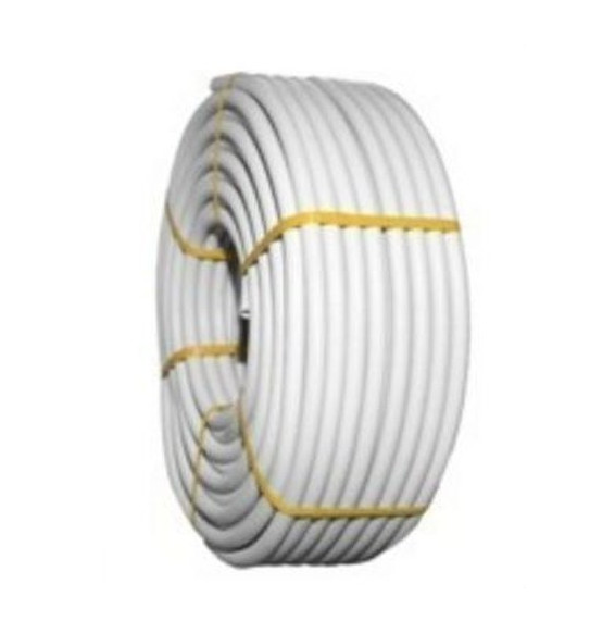 TUPERSA - Tubo flexible de PVC corrugado forrado diámetro 32 gris claro