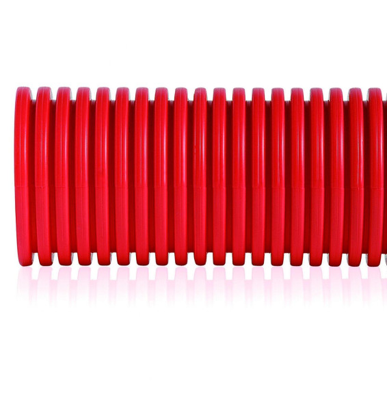 Tubo Aiscan-DRN (rollo) diámetro 75, IP54, rojo