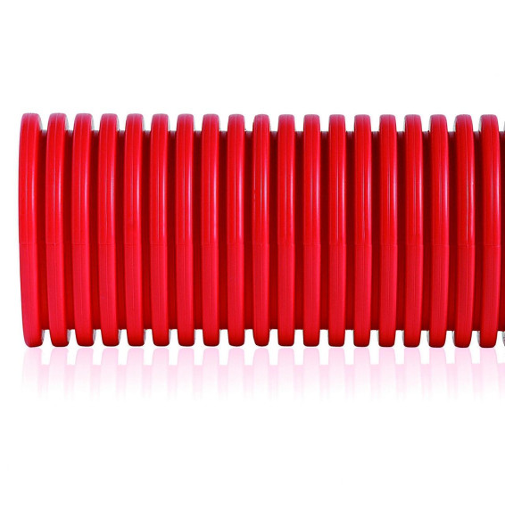Tubo Aiscan-DRN (rollo) diámetro 40, IP54, rojo