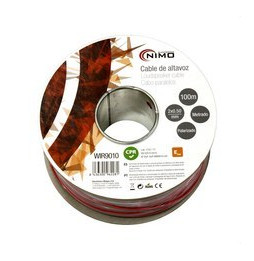 MOLGAR - Cable altavoz 2x0,5mm rojo / negro 100m