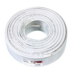 MOLGAR - Cable coaxial de antena cobre blanco 100m