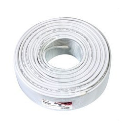 MOLGAR - Cable coaxial de antena cobre blanco 100m