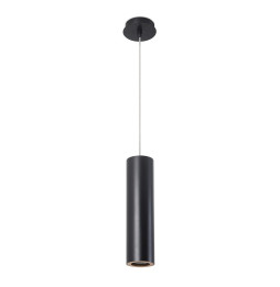 LedsC4 - Luminaria colgante PIPE GU10 máximo 50W negro mate dorado